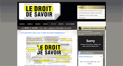 Desktop Screenshot of ledroitdesavoir.ca